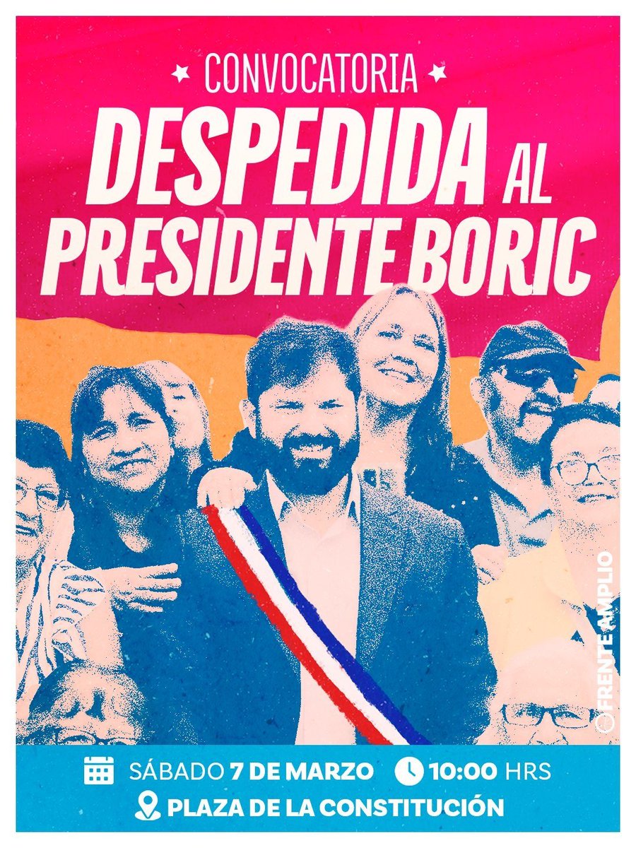 Radar_C_L's tweet photo. Esta es una convocatoria autorizada para despedir al Presidente Boric y contará con la debida protección de Carabineros. Los esperamos! #BoricEstamosContigo https://t.co/pUvxsPngvv