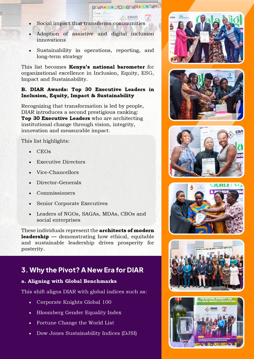DIAR_Awards's tweet photo. For nearly a decade, the DIAR Awards have quietly celebrated some of the most extraordinary leaders and institutions shaping Kenya’s future.

Long before conversations around Inclusion, Equity, Impact, and Sustainability became mainstream in Kenya, DIAR was already identifying and honouring the unsung heroes transforming communities, institutions, and the nation.

Today, many of these individuals and organizations continue to influence policy, inspire change, and redefine leadership across Kenya’s public and private sectors.

Some have become national icons.
Some were recognised by DIAR before the world noticed.
And some, sadly, are no longer with us — but their legacy lives on.

So here is a simple question for you:

Do you know any DIAR Alumni?

Take a moment.

Open your search engine and type:

“Who won DIAR Awards in the past?”

You may be surprised by what you discover.

You may recognize familiar names.
You may uncover remarkable stories.
You may even realize that DIAR has been documenting Kenya’s leadership legacy all along.

Because DIAR is more than an awards ceremony.

It is a national platform celebrating those who lead with purpose, courage, and impact.

This is DIAR. This is Daima Trust.

For the People.
For the Planet.
For Prosperity — for Posterity.