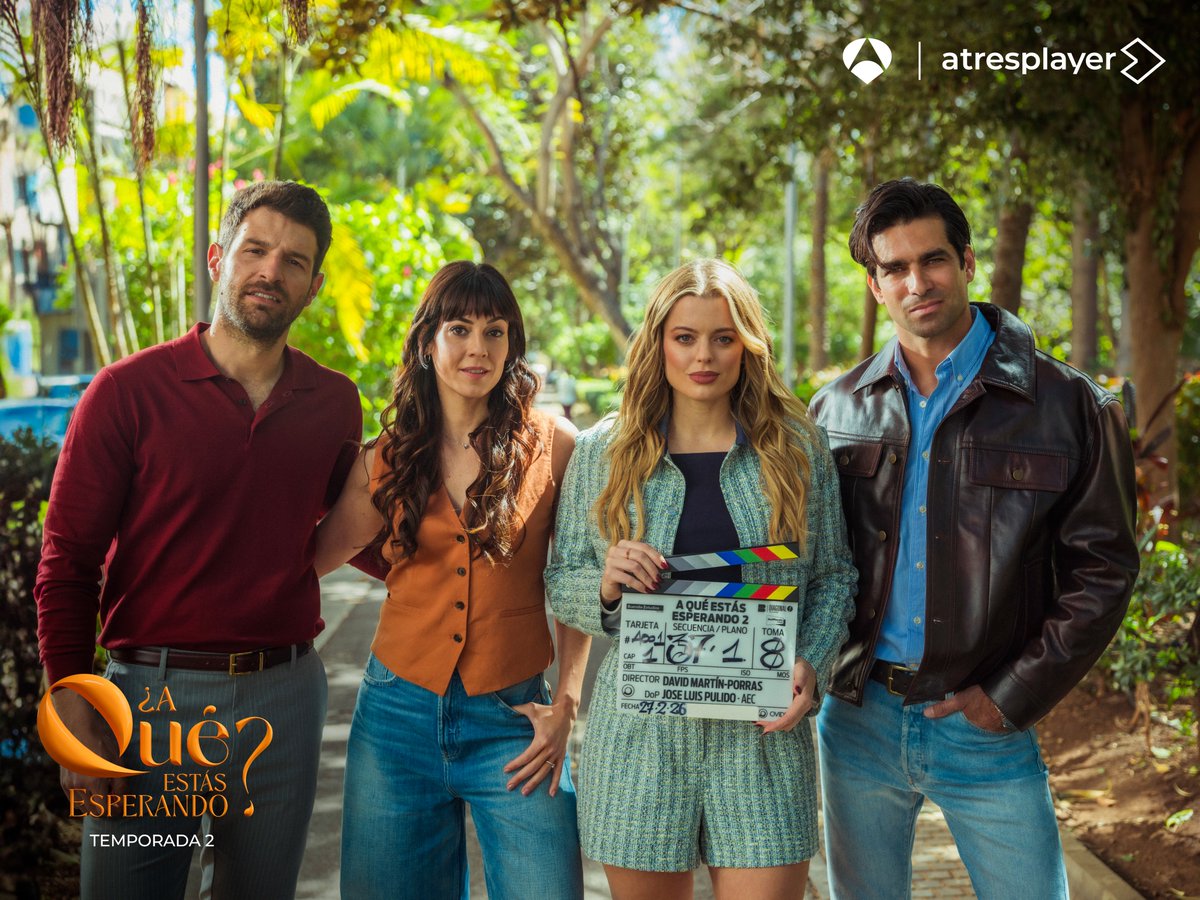 BanijayIberia's tweet photo. Comienza el rodaje de la T2 de '¿A qué estas esperando?' tras triunfar con su primera entrega 🎥🎬 La ficción producida por @DiagonalTV junto a @BuendiaEstudios Canarias y @DeAPlaneta, se alzó como la serie más vista de 2024 de @atresplayer. ¡Ganazas!

#WeAreBanijay
@BanijayEnt https://t.co/4M31Bf5XLI