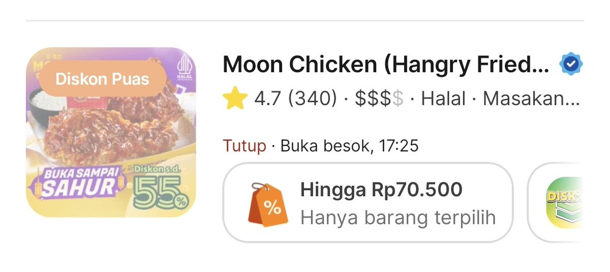 0orangdalem's tweet photo. @kimmyexp Resto nya langsung tutup di grabfood daerah ku untung udah sempet mesen 🤣 https://t.co/AP9Ua5wHdH