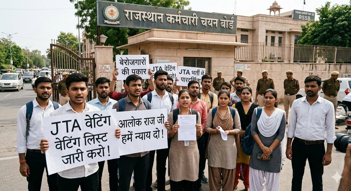 आदरणीय <a href="/alokrajRSSB/">Alok Raj</a> जी,
JTA भर्ती के अभ्यर्थी वेटिंग लिस्ट का इंतजार कर रहे हैं।
आपसे विनम्र निवेदन है कि युवाओं की उम्मीदों को ध्यान में रखते हुए JTA वेटिंग लिस्ट जल्द जारी करवाई जाए।

#JTAWaitingList #RajasthanJobs #YouthJusticejaipir
