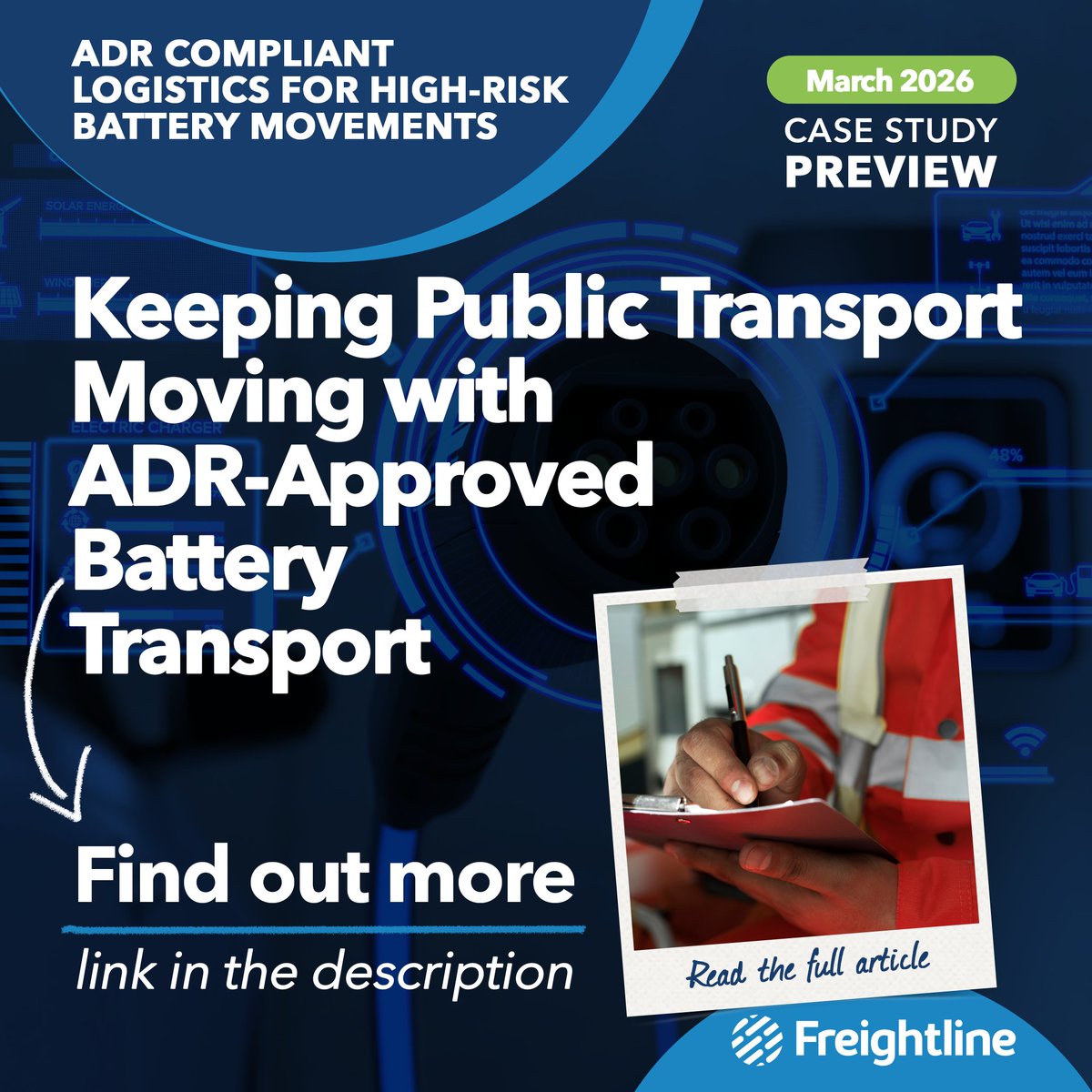 FreightlineC's tweet image. 🔋🚍 Keeping Public Transport Moving

EV batteries demand strict compliance and controlled handling.

Our latest case study explores how safe, approved transport supported fleet availability and repair cycles. 

👉 hubs.li/Q045JpXy0

#ADR #EVLogistics #Freightline