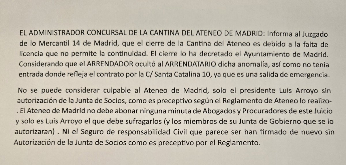 LigaProDDHH's tweet photo. El actual Presidente del Ateneo de Madrid Luis Arroyo, de nuevo engaña,  al nuevo concesionario de la Cantina  "El Café Central". Este es consciente que esta siendo engañado, llega  gratis total.  El deseo de Luis Arroyo  su quiebra, así consigue la suspensión de pagos y su venta https://t.co/cf0D3fhwPA