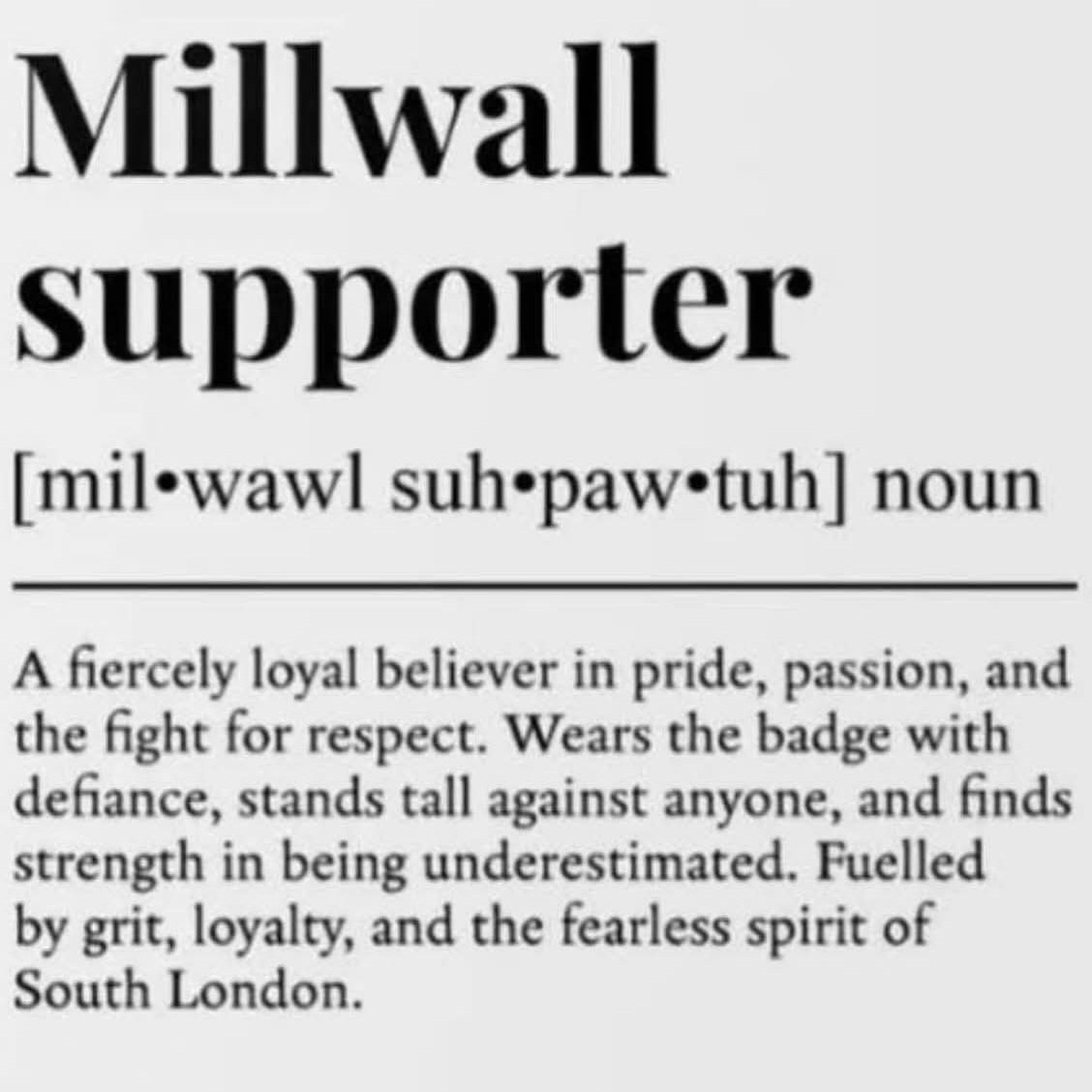 Millwall Supporters’ Club tweet media