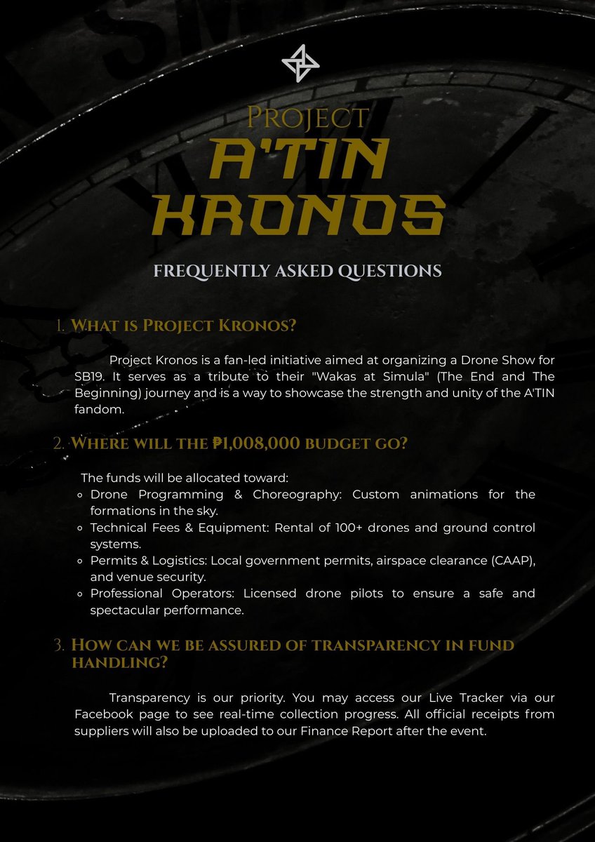 SB19STATIONHEAD's tweet image. Support Project A’TIN Kronos.
Every donation — big or small — helps make it happen.

Let’s light up the sky of Wakas at Simula, A’TIN!
🔗 fb.com/projectatinkro…

Please donate on the official links only. 🙏🏻

#SB19 #AtinKronos #LightUpTheSky
