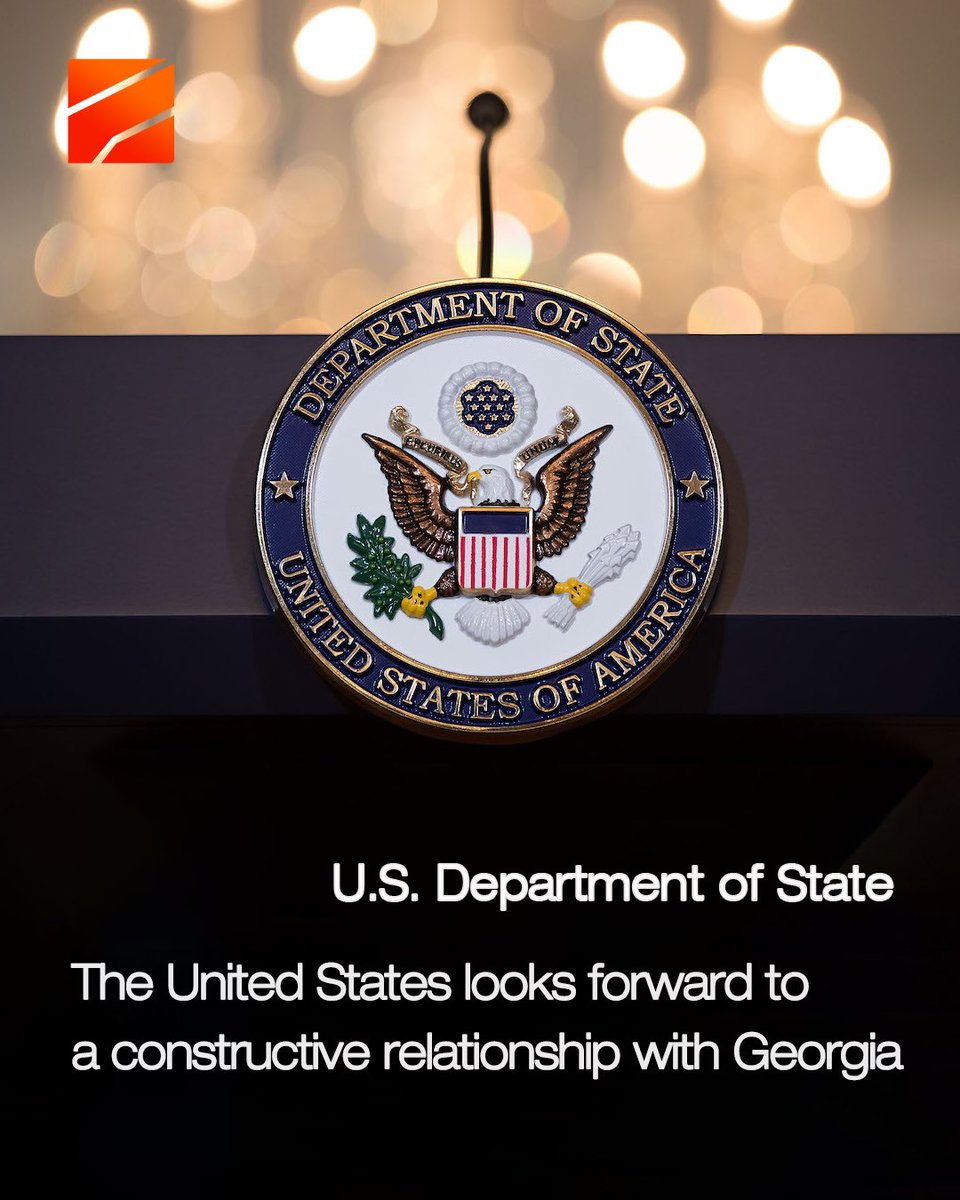 Rustavi2_'s tweet photo. 🇬🇪🇺🇸 U.S. Department of State: The United States has been a partner of choice for Georgia and the Georgian people for 33 years. We remain a strong supporter of Georgia’s independence, sovereignty, and territorial integrity. The United States looks forward to a constructive relationship with Georgia.