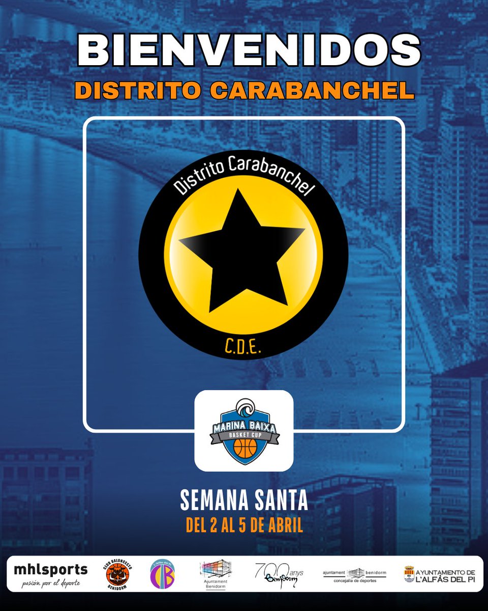 🏆🏀MARINA BAIXA BASKET CUP

¡Bienvenidos un año más <a href="/cd_carabanchel/">Distrito Carabanchel</a>!🌟👋

🚨Últimas plazas en Benidorm:

- Pre Semana Santa (29 marzo - 1 abril)

- Puente de Mayo (30 abril - 3 mayo)

Toda la info en 👇

ℹ mhlsports.com/marina-baixa-b…

📲 660839798 ✅✅

📩 info@mhlsports.com