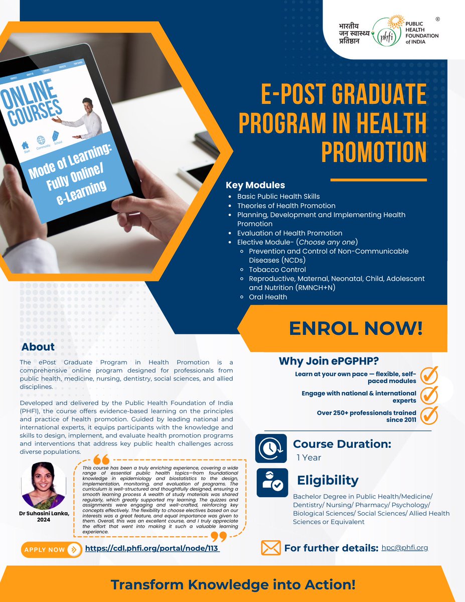 Health Promotion Division, PHFI tweet media