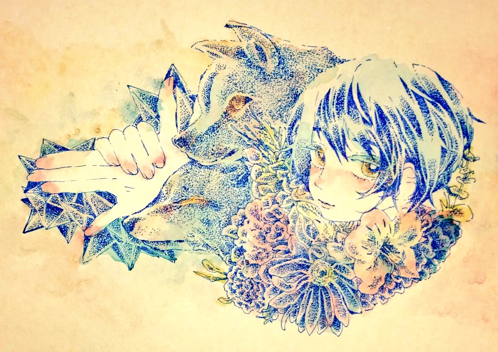 『             』　
　　
#創作クラスタさんと繋がりたい 
#絵描きさんと繋がりたい