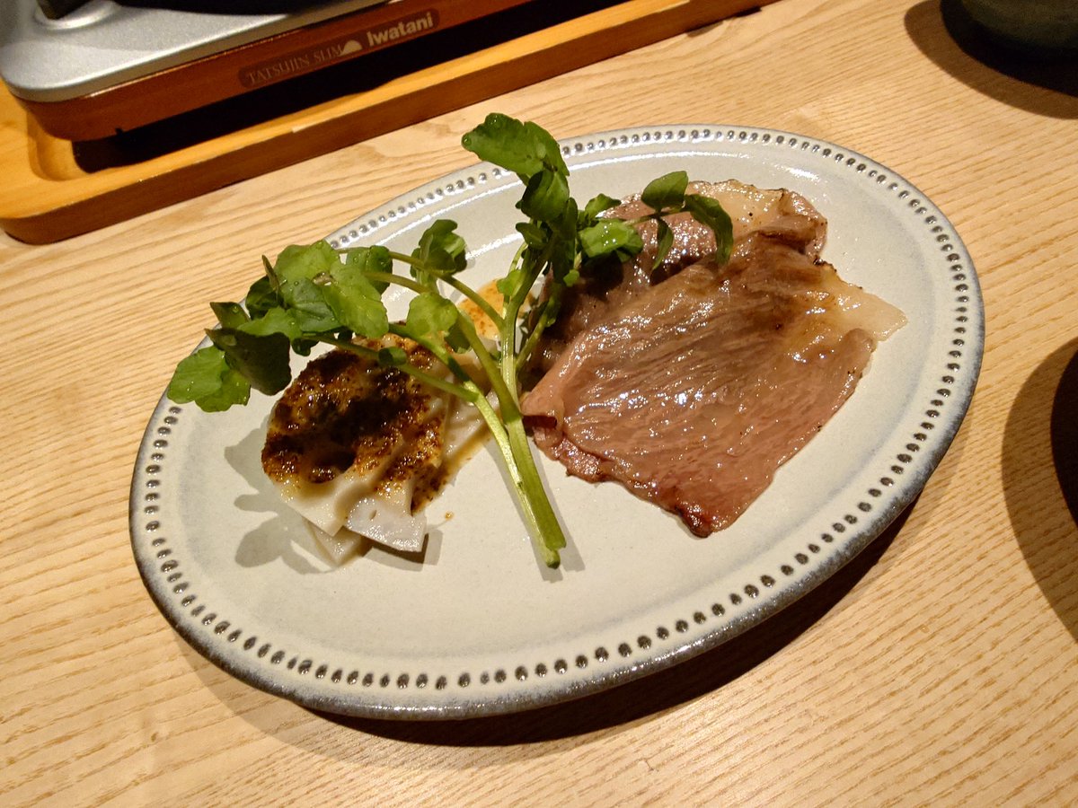 カキフライ、常陸牛の焼きしゃぶ生菜、仕上がったあんこう鍋、紅玉林檎のシャーベット 