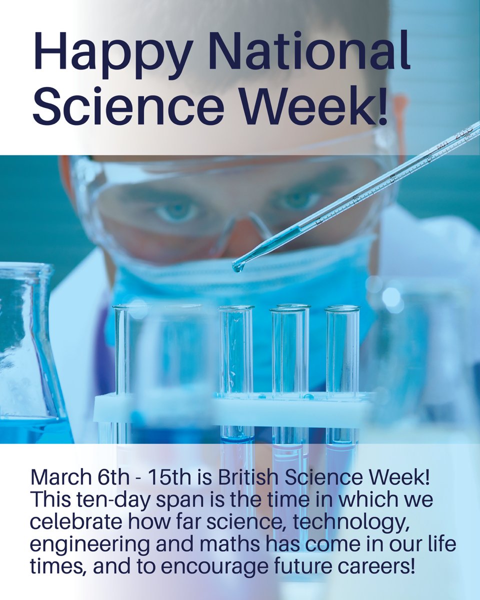 iLabSolutionsGB's tweet photo. Today is the first day of British Science Week! 🔬

If you'd like to know about events across Britain that you can take part in, check out the British Science Week website: https://t.co/au7OlXJTsn 🔗

#BritishScienceWeek #NationalScienceWeek #Science #FutureCareers #Technology https://t.co/B2ST0lFevJ