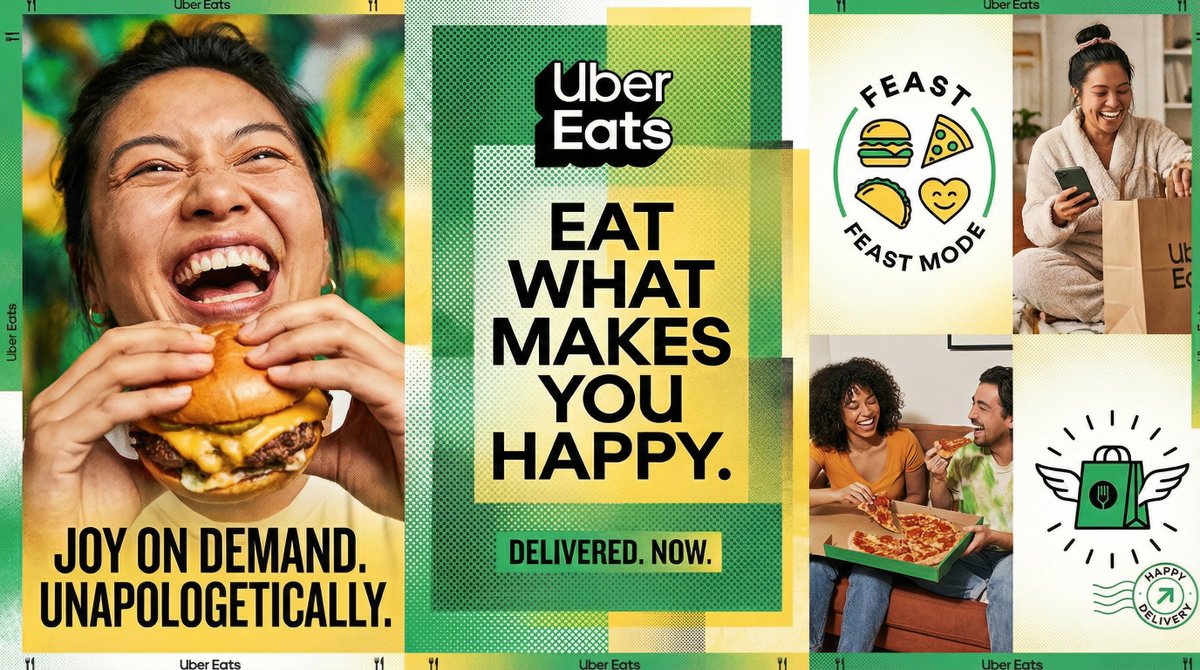 Uber Eats campaign grid