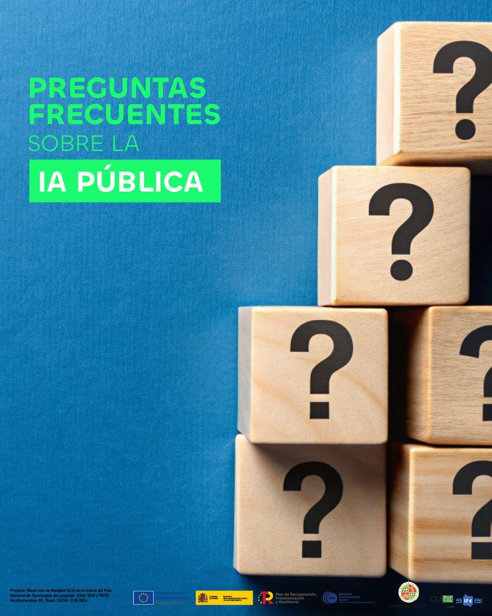 ¿Qué es ALIA?

Todos tenemos pregunta sobre qué puede aportar una IA pública. En nuestro equipo <a href="/NLP_SINAI/">NLP_SINAI</a> y la @universidadjaen trabajamos para responder de forma clara a dudas frecuentes  y acercar esta tecnología a todo el mundo.
    
<a href="/mintradigital/">Ministerio Transformación Digital Función Pública</a> | #ALIA