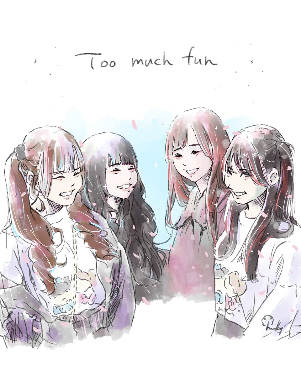 4人まとめてみる
#イラスト 

instagram.com/p/DVilDnlE_bq/…