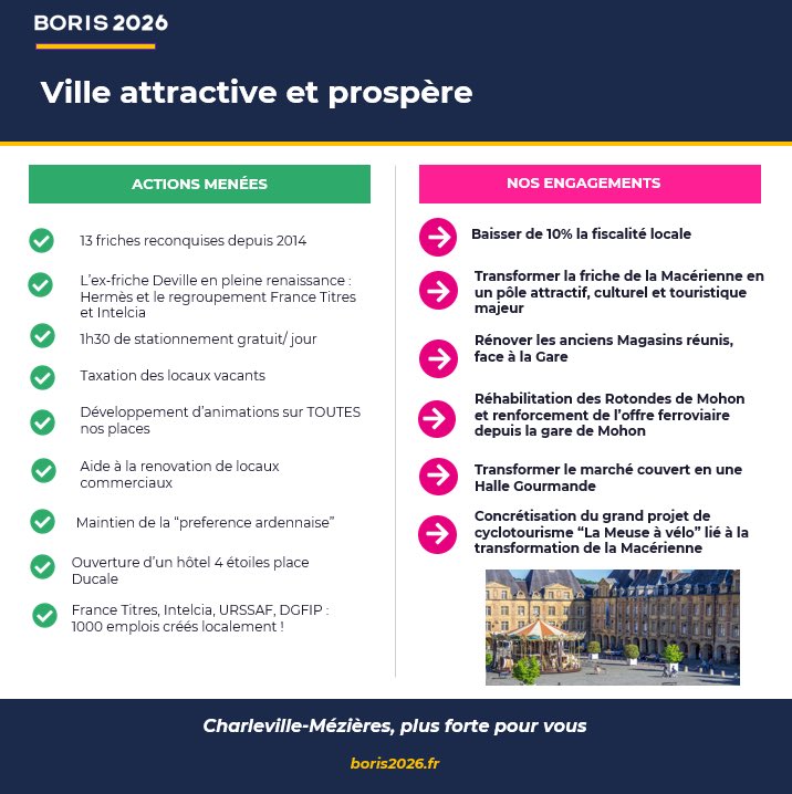 cmzplusforte's tweet image. NOS #ENGAGEMENTS POUR CHARLEVILLE-MÉZIÈRES - Ville #attractive et #prospère !

Découvrez ou redécouvrez notre programme complet 👉  boris2026.fr/programme/
 
#AvecBoris2026