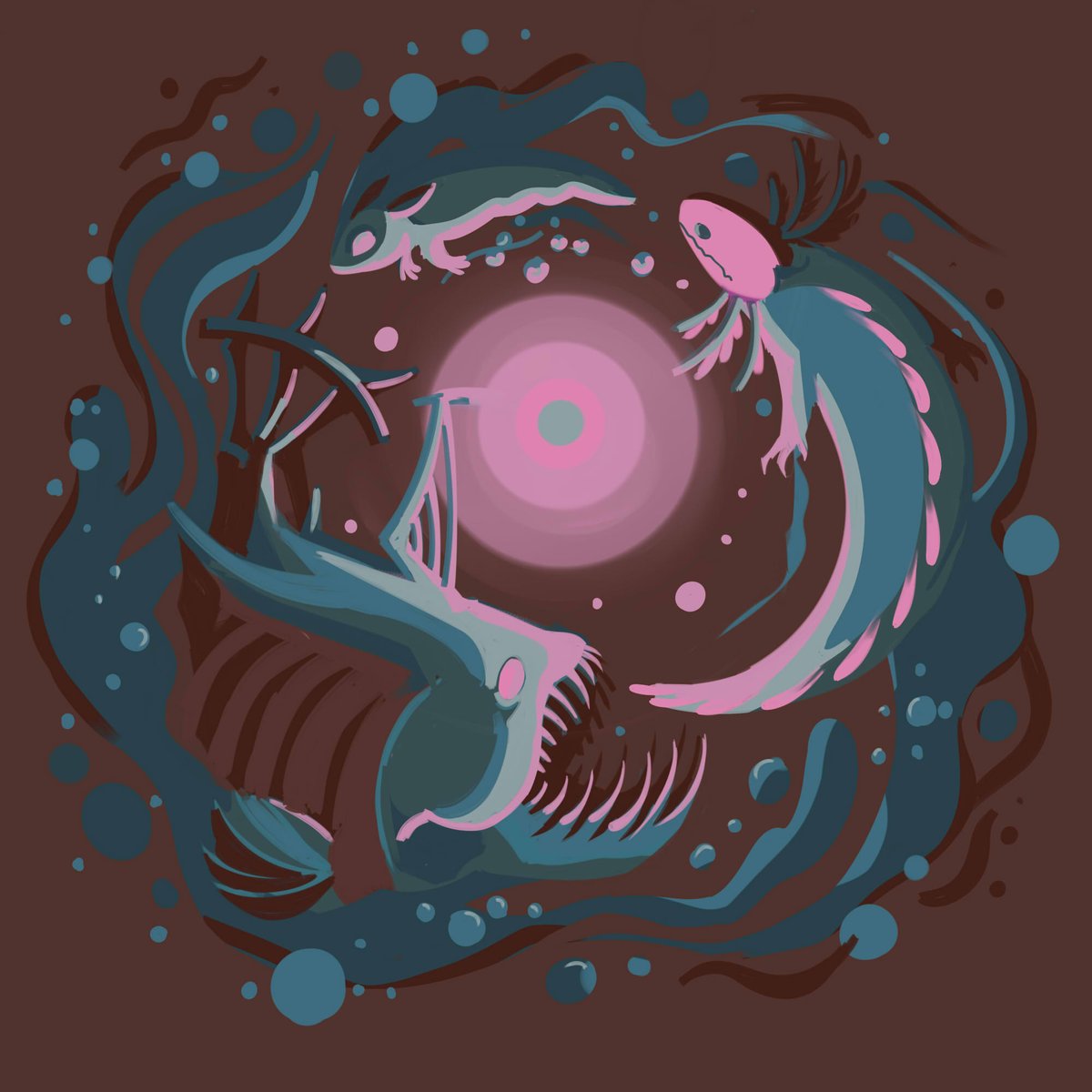 #RWArtMonth #Rainworld #Slugcat #rainworldart 

Day 5 - Salination