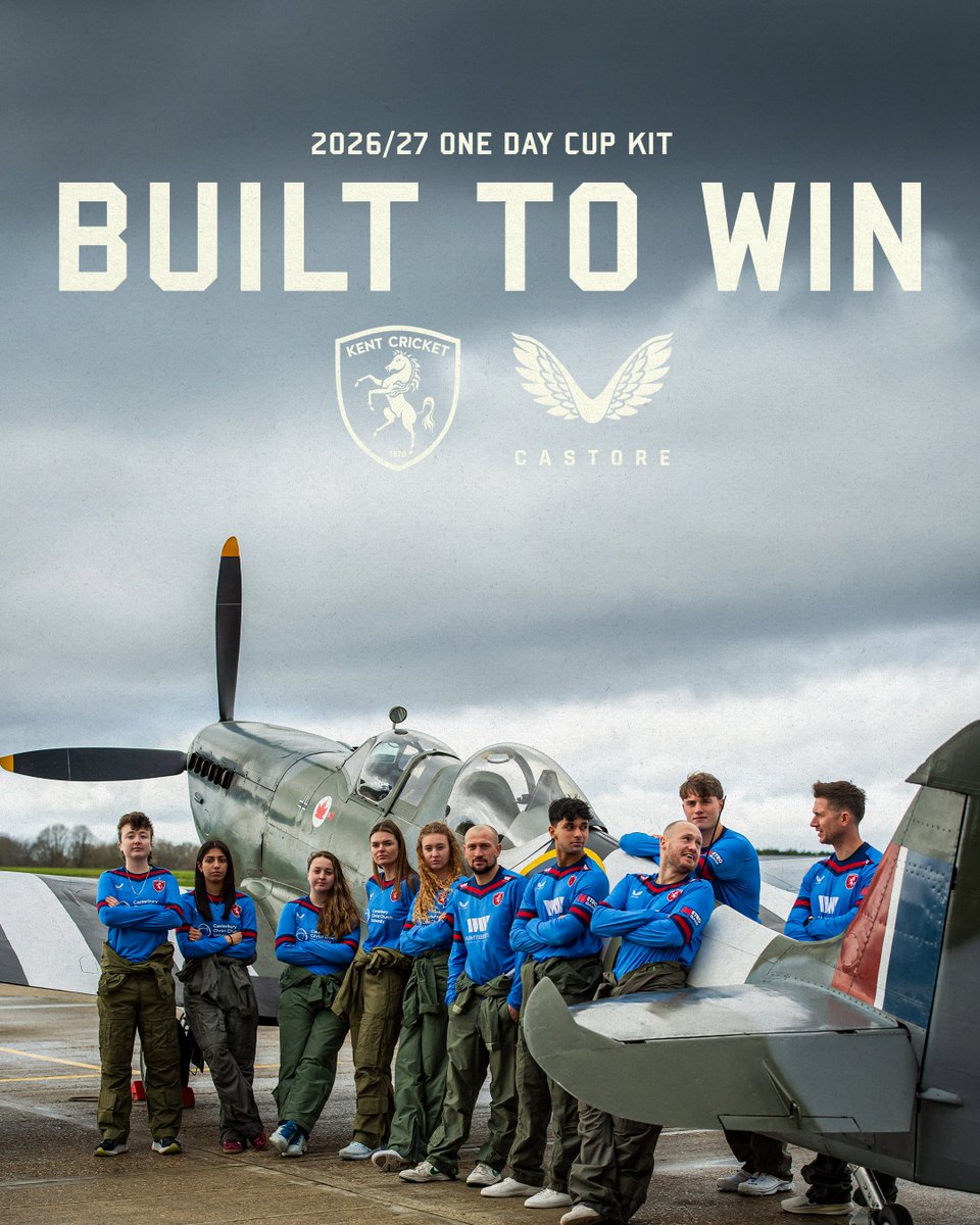 KentCricket's tweet image. Introducing our @onedaycup kits for 2026 &amp;amp; '27 🐎✈️ #BuiltToWin

👕 Full story: bit.ly/MBODCKits2627