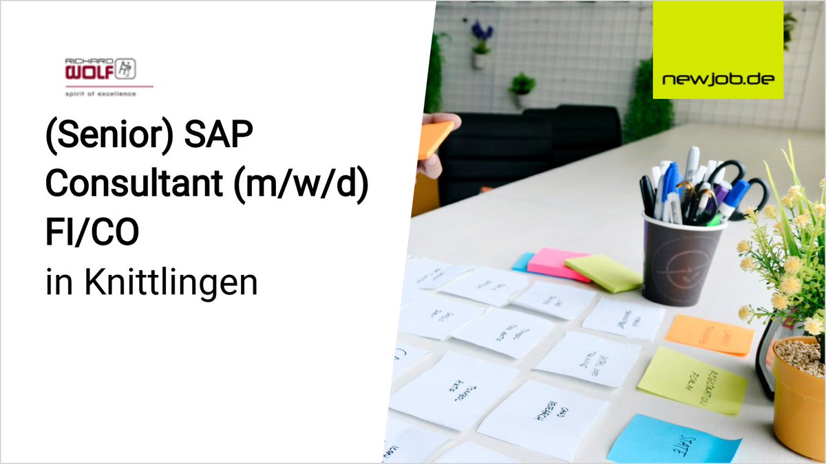 (Senior) SAP Consultant (m/w/d) FI/CO
in Knittlingen
gesucht von RICHARD WOLF GMBH
 
Jetzt Stellenanzeige ansehen:
newjob.de/stellenanzeige…