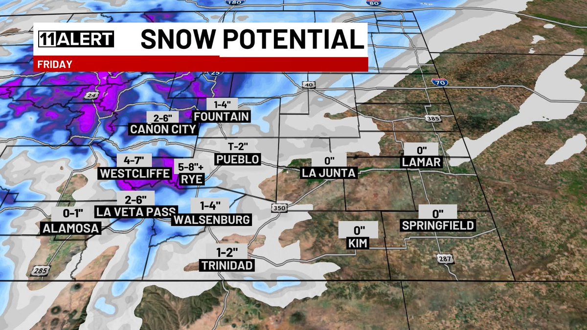 11 WEATHER ALERT: snow will move in this morning and could be heavy at times. Blowing snow is the main concern! Most of the snow falling on the roads will melt, but some might stick this morning and under heavy bursts. Tune in this morning or check kktv.com/weather!