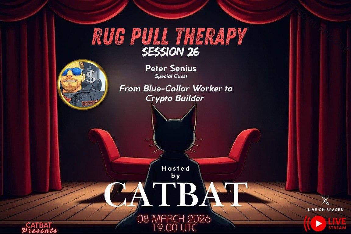 🎙 Rug Pull Therapy Session 26: From Blue-Collar Worker to Crypto Builder

Not everyone in crypto comes from finance or tech. Some come straight from the field.

This week on Rug Pull Therapy, we talk to Peter Senius, who left school early, spent years working in landscaping and