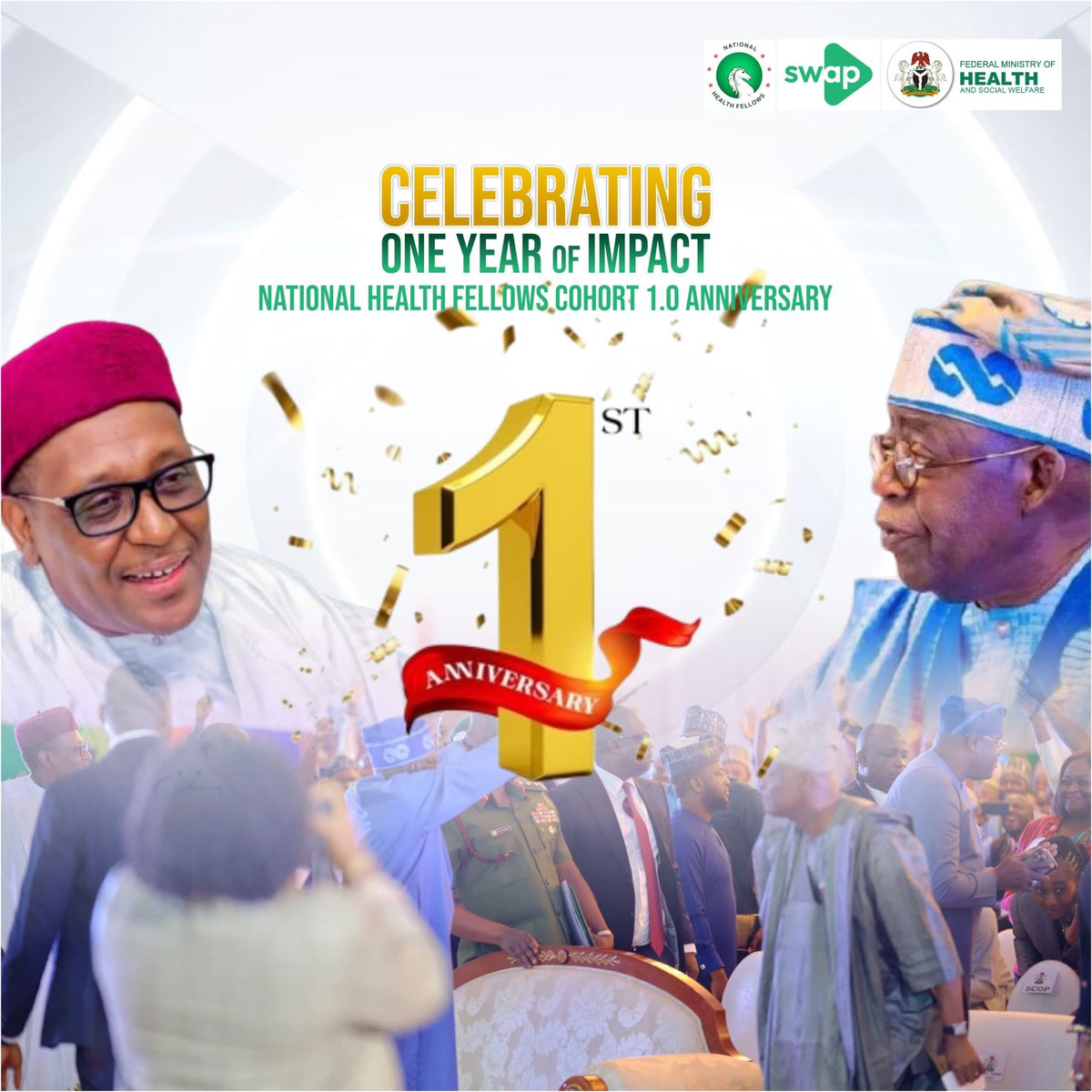 ogedegbe_james's tweet photo. Celebrating One Year of Impact – The National Health Fellows Journey

One year ago, a historic step was taken toward strengthening community health leadership in Nigeria. The *National Health Fellows Cohort 1* was officially inaugurated by the President of the Nigeria https://t.co/l2KFUzgxDe