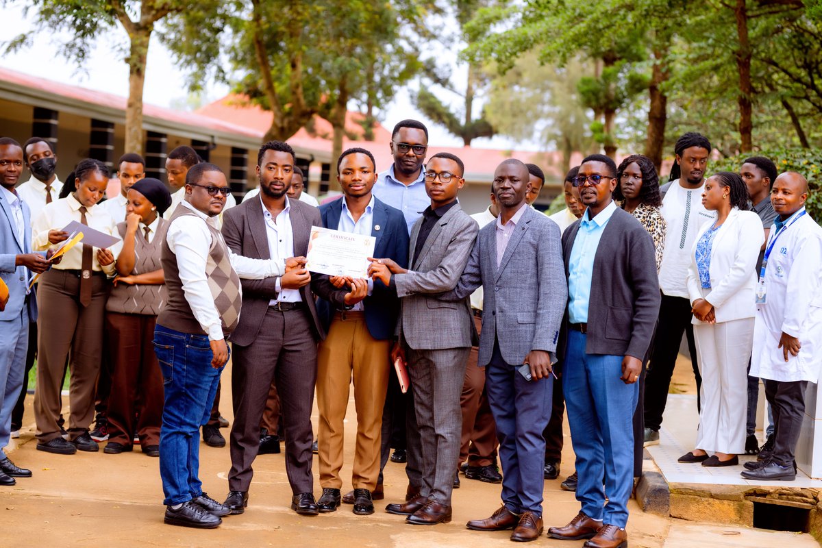 Its_kigali's tweet photo. Students from Mount Kenya University (MKU) and International Technical School of Kigali (I.T.S Kigali) engaged in an AI friendly competition designed to encourage innovation, knowledge exchange, and strengthen the partnership between the two institutions. https://t.co/Q7EldBrqDJ