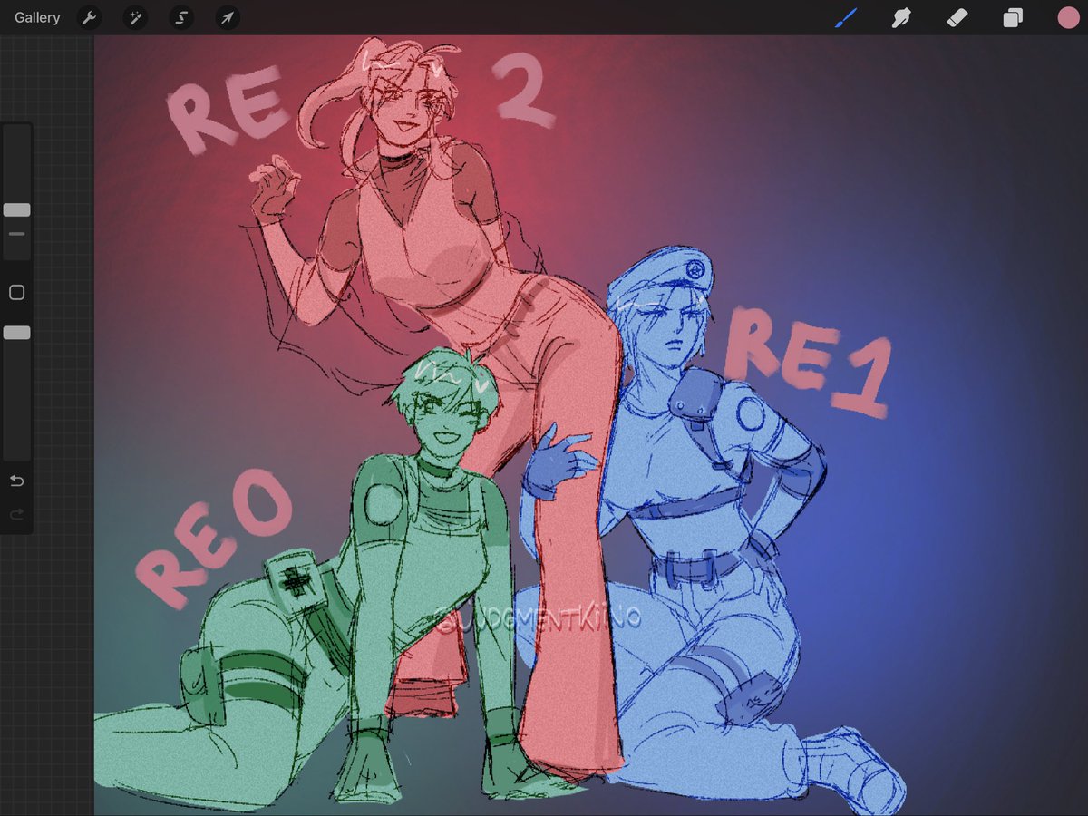 JudgmentKiino's tweet photo. saving my wives from the capcom basement!!

#REBHFun #ResidentEvil #JillValentine #ClaireRedfield #RebeccaChambers https://t.co/w49VUoXJZ1