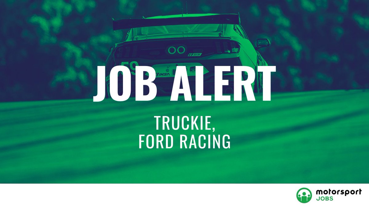 Motorsport_Jobs's tweet photo. Truckie @venture_eng
Apply 🔗 https://t.co/UydzAtnvUE
#motorsportjobs #motorsport #jobs #jobalert #autosport #jobsinmotorsport #hiring #ventureengineering #fordracing #mechanical #hypercar #lemans24 #wec #endurance #truckie #truckdriver https://t.co/2xnyiR8VfK