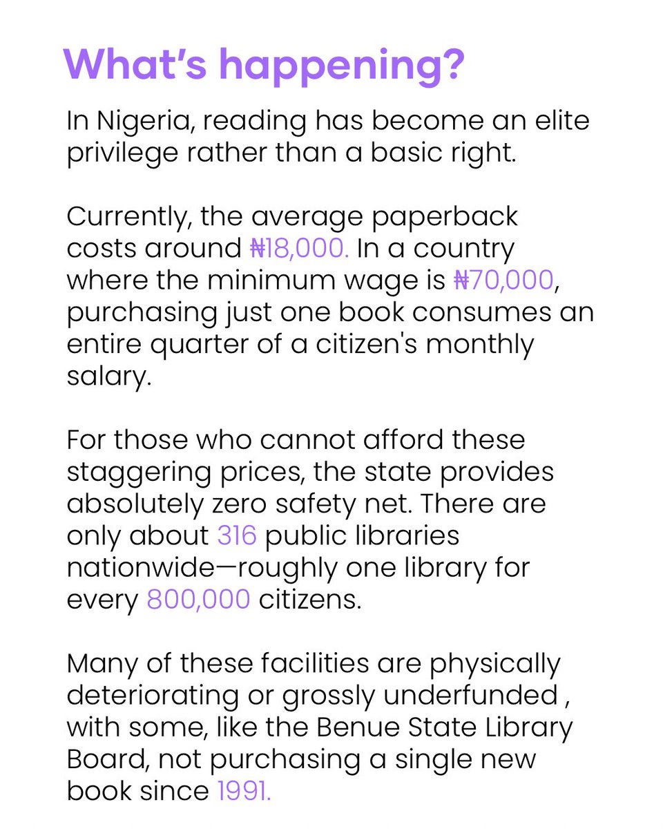Nigeria has one of the lowest reading cultures globally and the system isn’t helping.