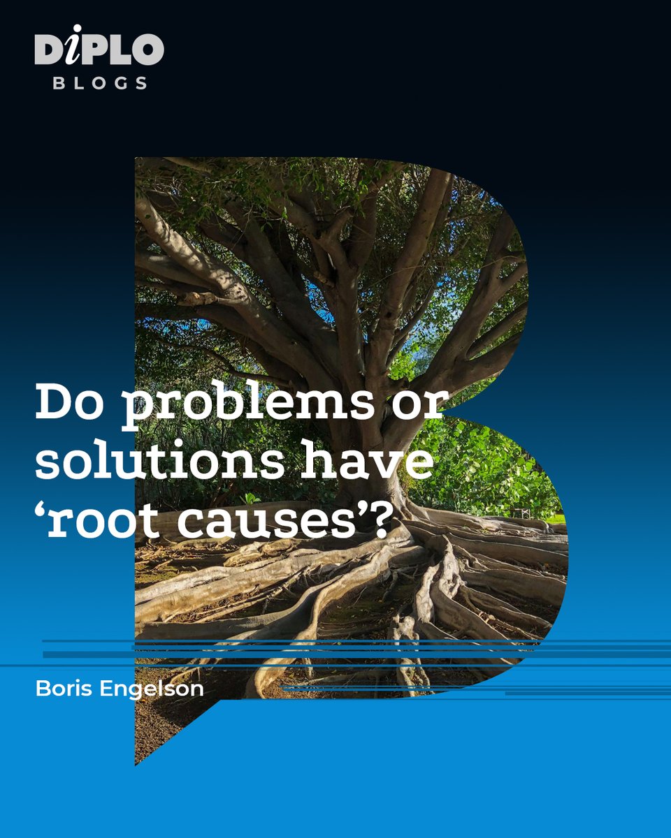 DiplomacyEdu's tweet photo. Boris Engelson: Do problems or solutions have ‘root causes’?
What really causes what? Wars, crises, revolutions — and even AI. A contrarian dive into how we hunt for ‘root causes’… and why the answers aren’t what we expect. ⬇️
https://t.co/fbzxQCo5iT
.
.
#RootCauses #ContrarianThinking #GlobalAffairs #History #AI #LanguageMatters #DiploBlog