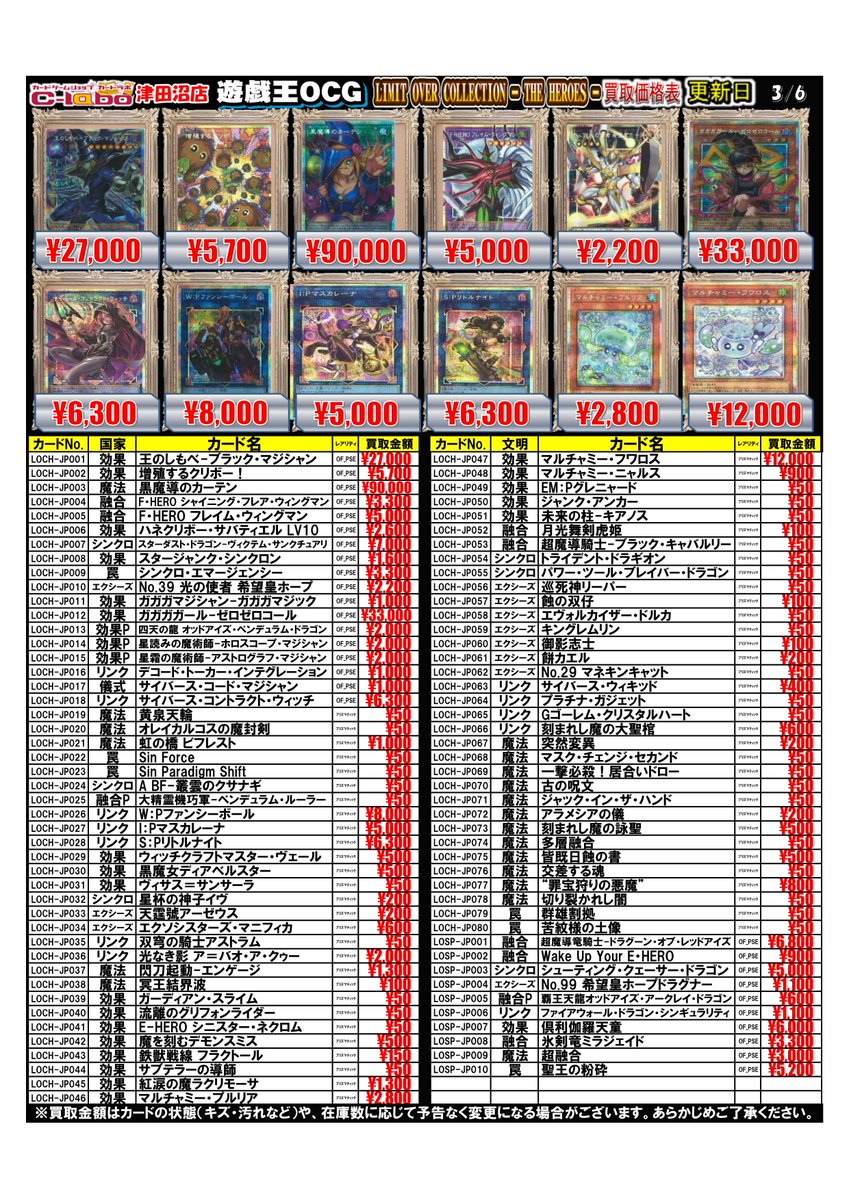 遊戯王 買取情報】 #遊戯王OCG より 『LIMIT OVER COLLECTION - THE