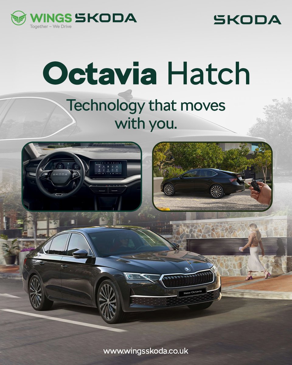 Step into a smarter way to drive with the Škoda Octavia Hatch. Keyless entry and a fully digital Virtual Cockpit keep everything effortlessly in sync. 

Click: tinyurl.com/fe6a38mz

#skodaoctavia #skodauk #WingsSkoda #peterborough