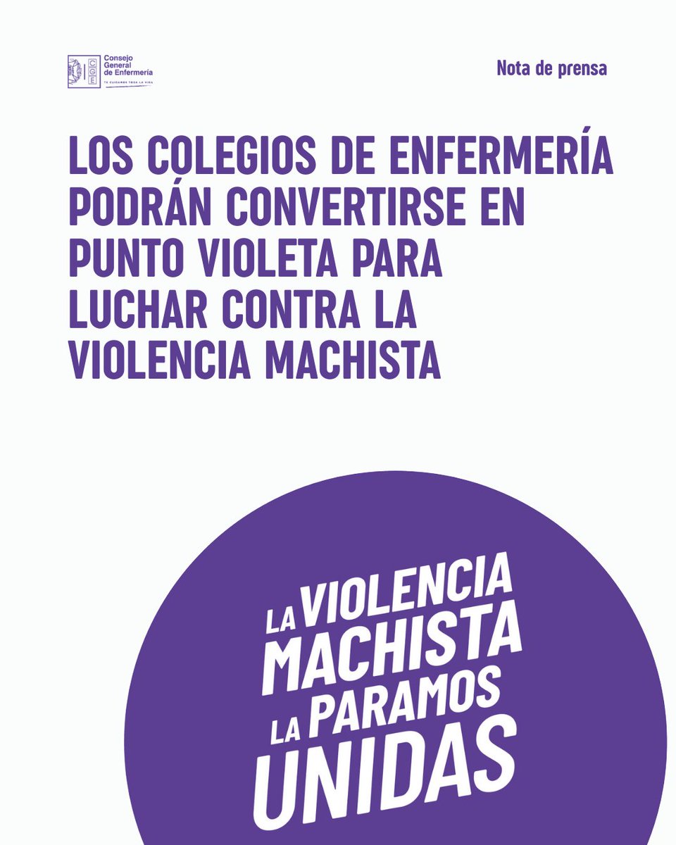 Consejo General de Enfermería tweet media