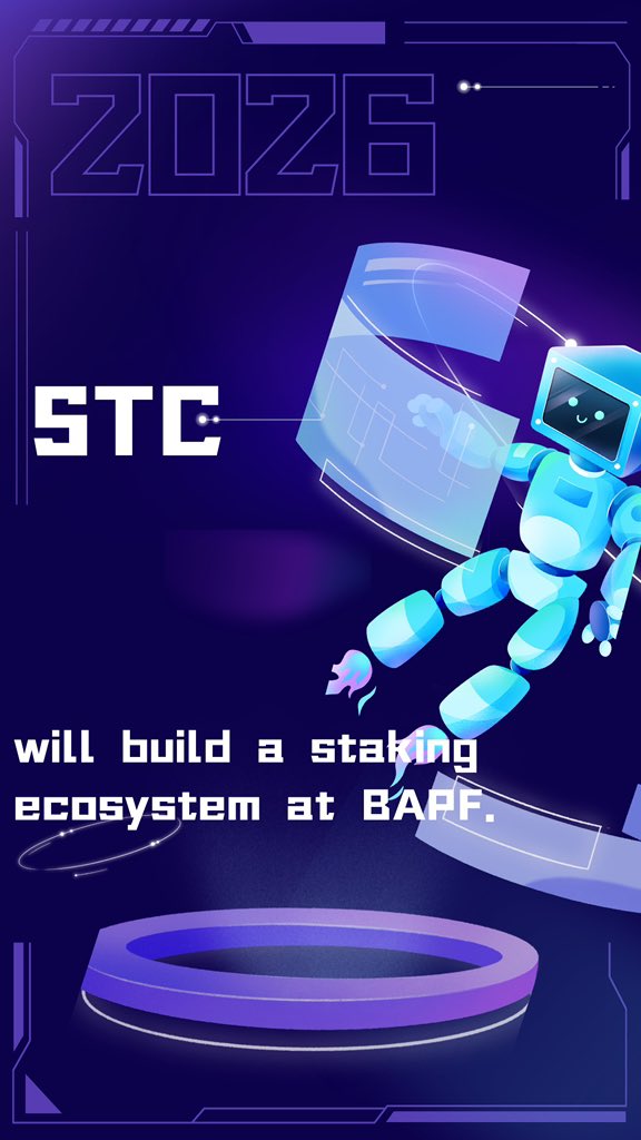 0YYVV1's tweet photo. STC has initiated the development of its staking ecosystem on BAPF, and platform elements will be more prominently featured within the industry. https://t.co/oyiBx4NRTj