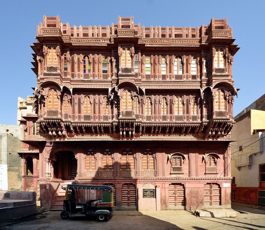 Rampuria Haveli in Bikaner, Rajasthan.
