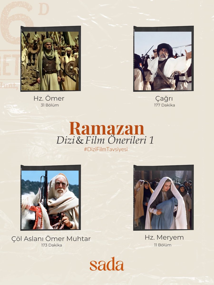 Sen hangisini izledin?

#sada #ramazan #filmtavsiyesi