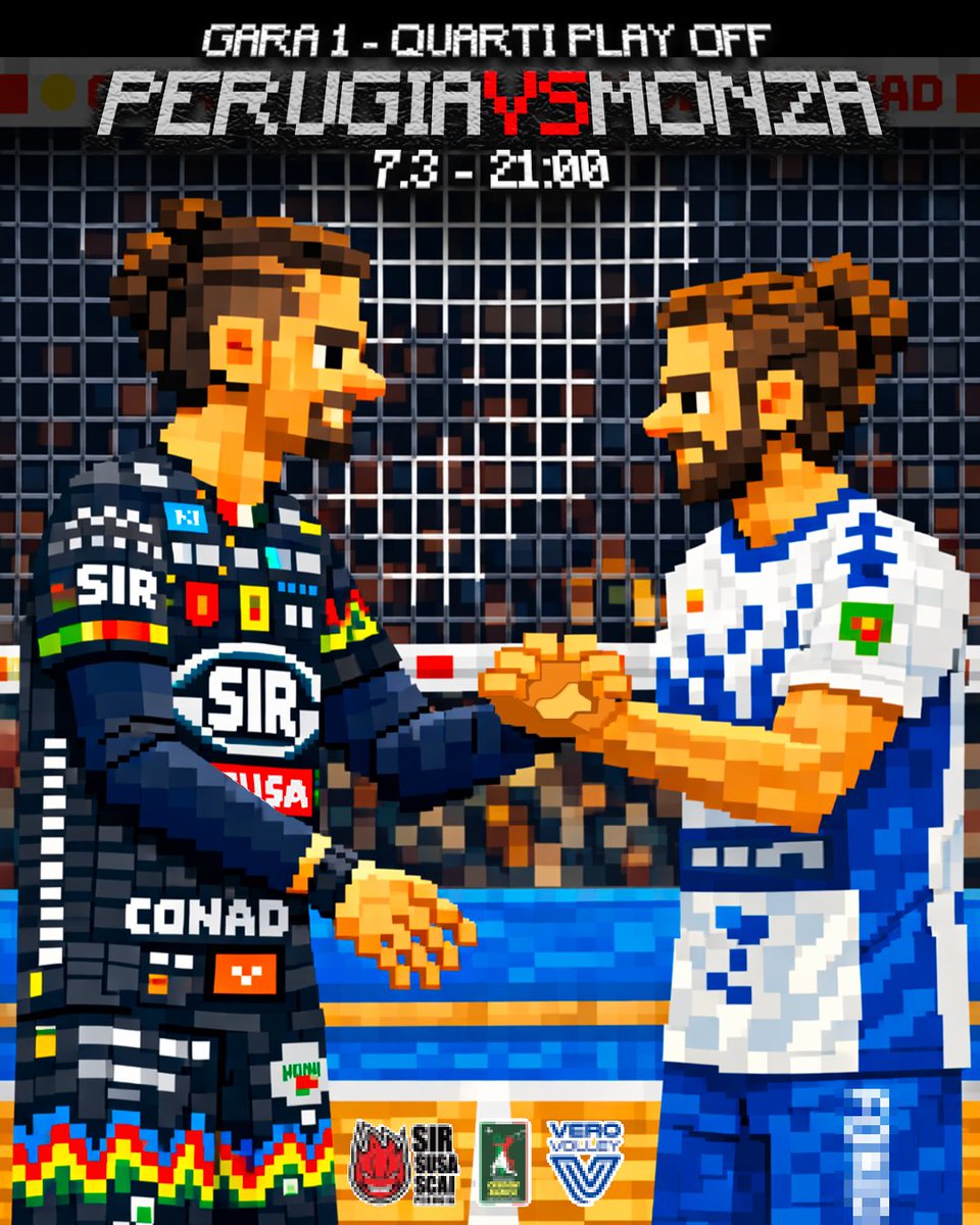 SIRVolleyPG's tweet image. 🧱 𝙋𝙇𝘼𝙔𝙊𝙁𝙁 𝙈𝙊𝘿𝙀 𝙊𝙉
𝘓𝘦𝘵’𝘴 𝘱𝘭𝘢𝘺‼️🏐

𝙈𝘼𝙏𝘾𝙃 𝘿𝘼𝙔
🆚 Vero Volley Monza
🕣 21:00
📺 VBTV e Rai Sport
🏟️ Pala Barton Enerrgy

#BlockDevils