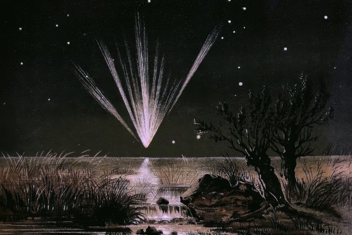 oscillate23's tweet photo. Great Comet of 1861 - Edmund Weiss (1888)⁣. https://t.co/x6QKY0MoBU