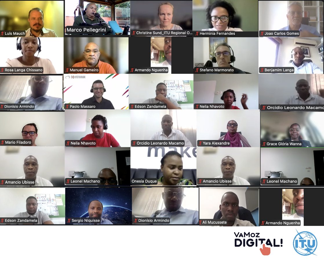 ITUAfrica's tweet photo. 🇲🇿 Building an inclusive digital future in Mozambique. 70+ government officials, regulators & civil society leaders, @FAMODMOZ, joined the @ITUAfrica VaMoz Digital! webinar to advance digital accessibility and stronger ICT public policies. #InclusaoDigital #MCTD @EUinMoz https://t.co/e6vZwvjFqR