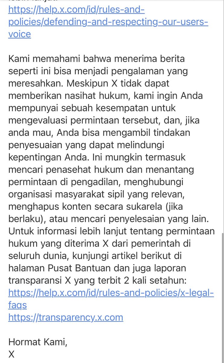 Dalam negara demokrasi berbeda pendapat bahkan kritikan dihormati, bahkan diapresiasi. Malah di Indonesia akun X saya dilaporkan karena “tidak sesuai hukum?”. Hukum apa? Tdk mau dikiritk itu namanya otoritarian. Bahkan keangkuhan.. 😂😂😂
