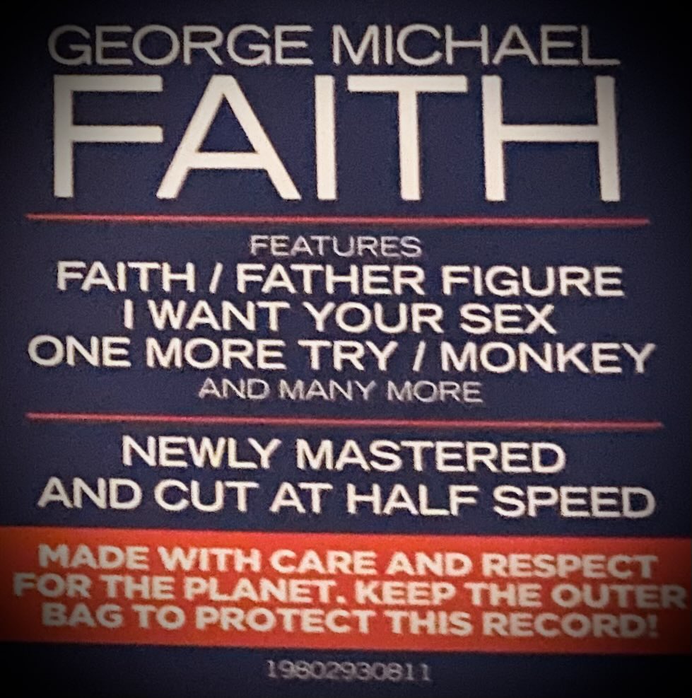 Juggling_Words's tweet photo. Funky Friday Vinyl! 🎧
The gloriously cut half-speed master of George Michael’s album - Faith.
Eco-friendly packaging/pressing is a bonus, but the depth & sound quality of the re-release is sublime.
This record has lived with me since childhood…
#MusicIsRealLifeMagic 🎶 https://t.co/OjBMOYhJ1O