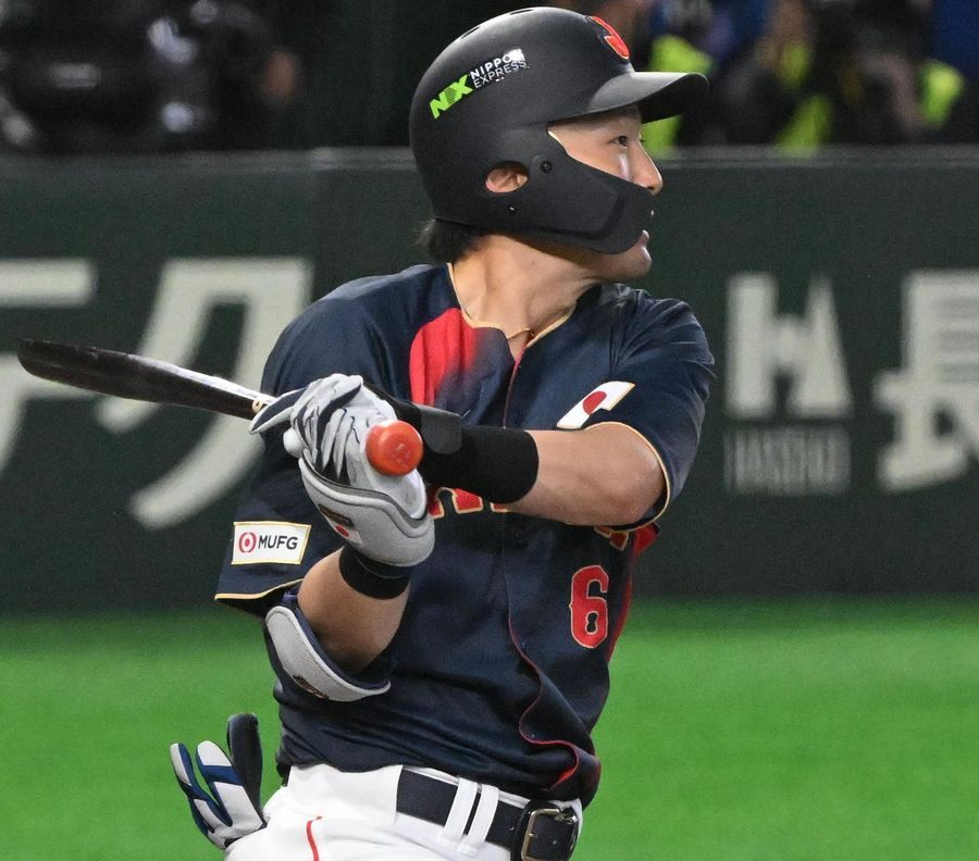 バットは〝止まらん〟 侍ジャパンの西武・源田壮亮が2打席連続タイム