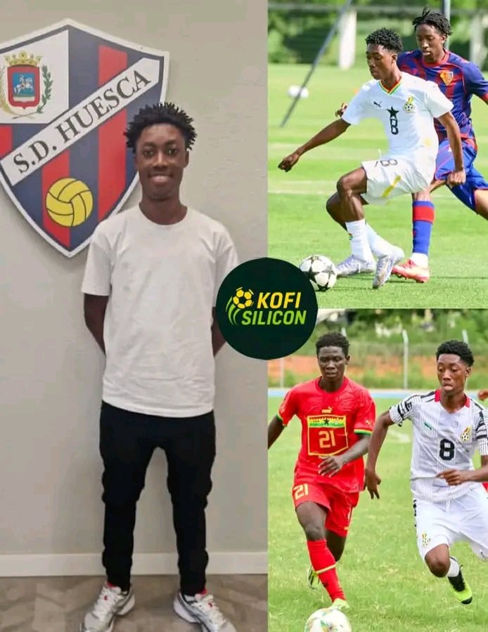 QuakuAde's tweet photo. ‼️🇬🇭EXCL: Ghana U20 midfielder Augustine Boamah secure a trial Opportunity with Spanish🇪🇸 side SD Huesca. https://t.co/GE9r6mIwUs