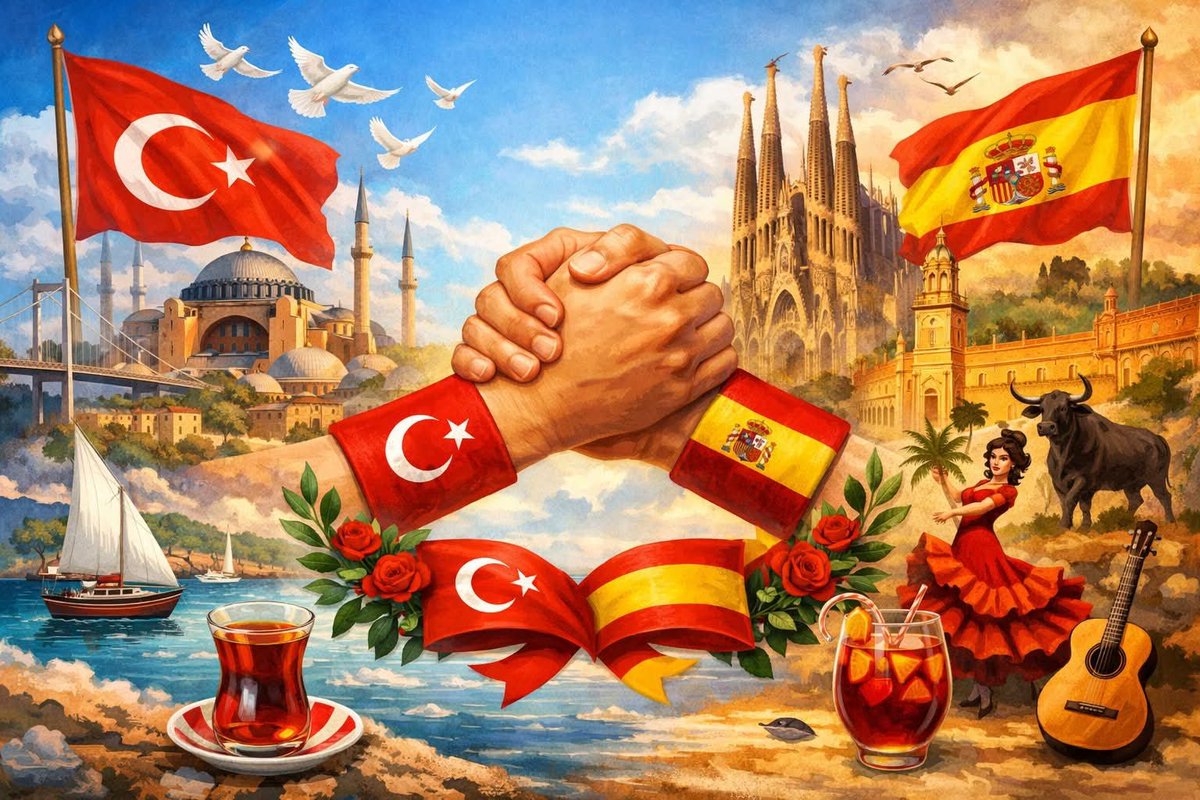 a_gzkara's tweet photo. Madem İspanya ile Türkiye arasında dostluk akımı başlatılmış:
Dostlarımız Var Olsun, Düşmanlar Kahrolsun! 

Viva España 🇪🇸 
&amp; 
Yaşasın Türkiye 🇹🇷

#EspanaTurquia #SpainTurkey #Spain #Turkey #füze #SavaşaHayır https://t.co/aMEMKywp4U