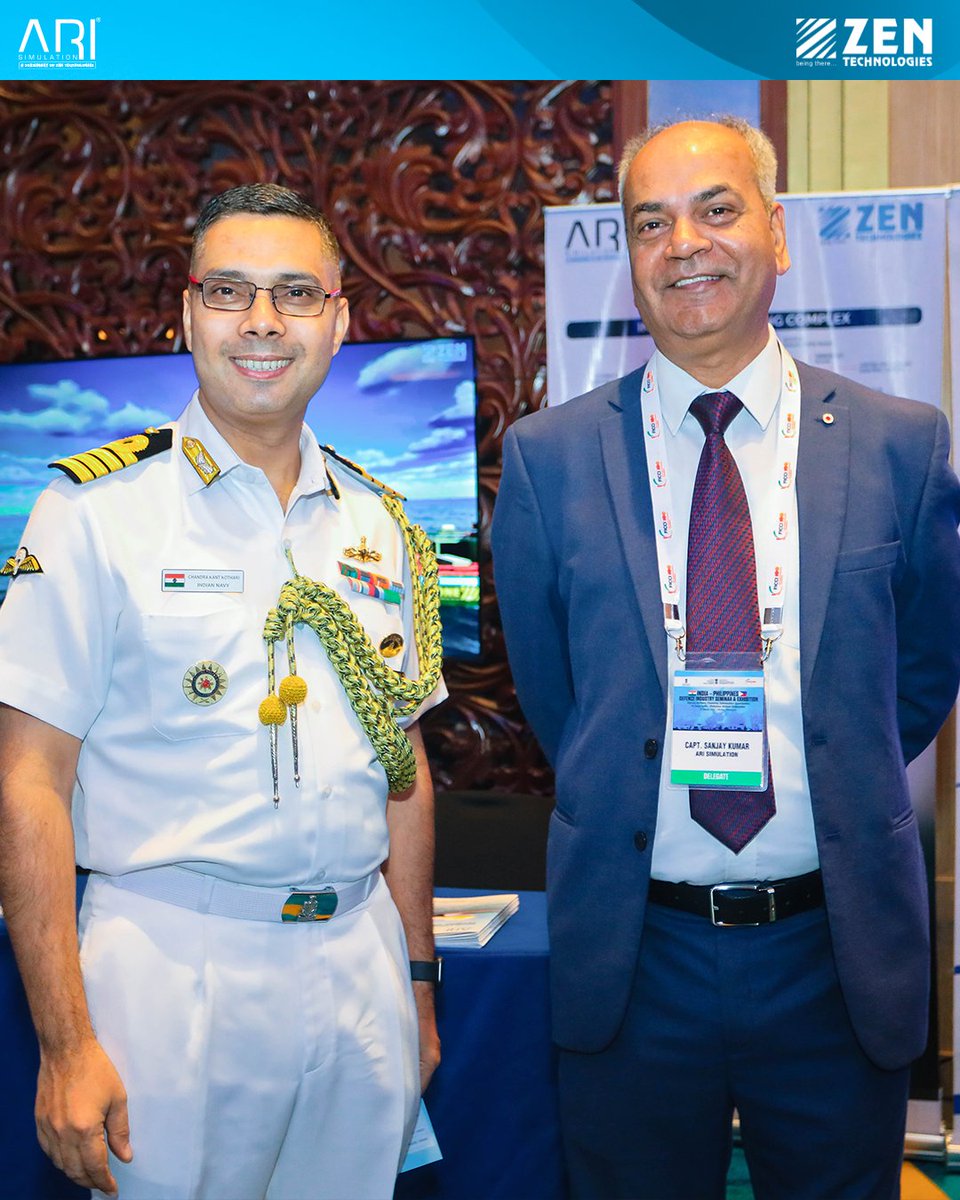 ZenTechnologies's tweet photo. Strengthening defence cooperation between India and the Philippines.

@ZenTechnologies participated in the India–Philippines Defence Seminar, showcasing its state-of-the-art advanced combat training simulators and counter-drone solutions designed to enhance operational preparedness and modern battlefield readiness.

The engagement brought together leading Indian defence manufacturers and senior officials to explore avenues for deeper industry collaboration and support the modernization goals of the Armed Forces of the Philippines under its Self-Reliant Defence Posture (SRDP) initiative.

Through indigenous innovation and cutting-edge R&D, Zen continues to contribute to building stronger defence partnerships and advancing capability development across friendly nations.

#ZenTechnologies #DefenceCooperation #IndiaPhilippines #MilitaryTraining #CounterDrone #DefenceInnovation #MadeInIndia #GlobalSecurity #FutureOfWarfare