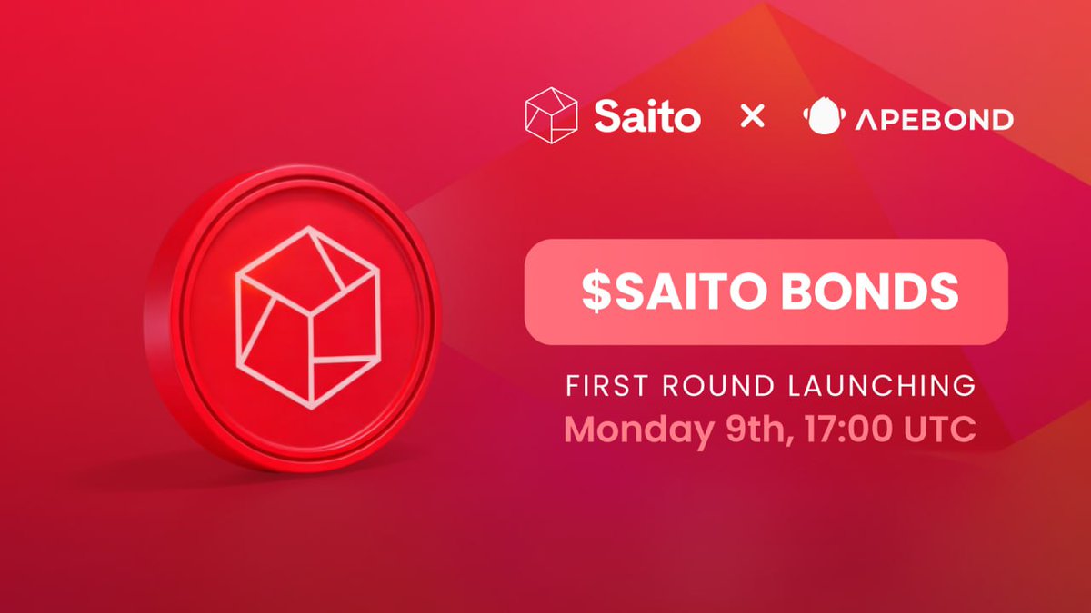 Saito x ApeBond — unlocking a new funding engine for the network.

We’ve partnered with <a href="/ApeBond/">ApeBond</a> to launch $SAITO Bonds, a mechanism designed to grow the token through acquisition and help protocols secure funding to keep building.

A new way for the community to participate in
