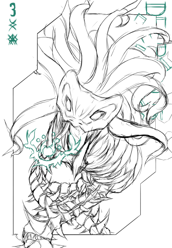 Reguregnus Athanasios "Overframe" Sketch

I'll try this idea out, I hope this works well soon 
#ヴァンガード