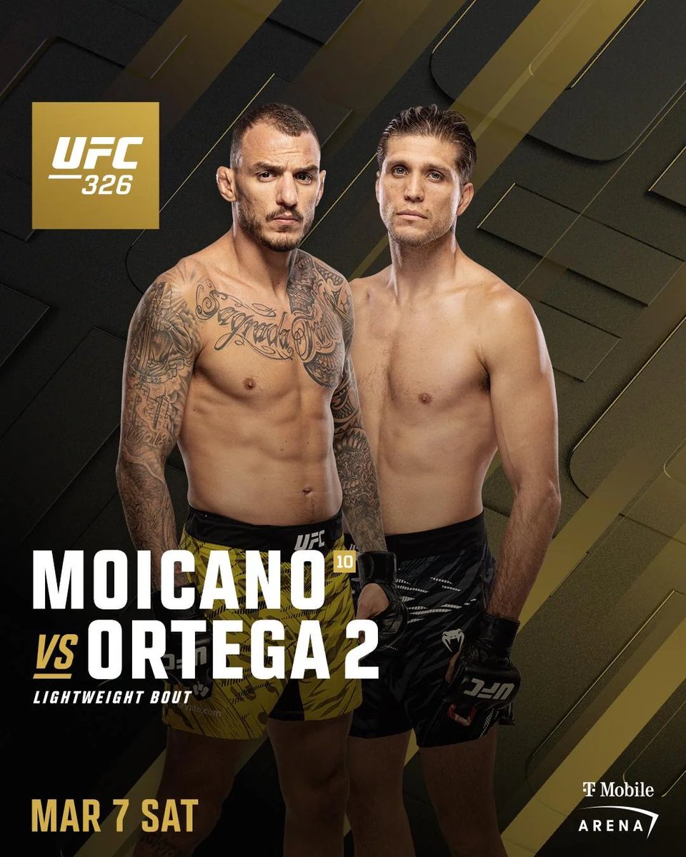 bryan_lininger's tweet photo. UFC 326 tomorrow and Moicano vs Ortega is flyin under the radar a bit but solid volume on Poly. Moicano 52¢, Ortega 49¢ or so — basically a pickem. Confident in the flow tho, Renato's gonna grind this out with pressure and control. https://t.co/HvtarCzZ0c