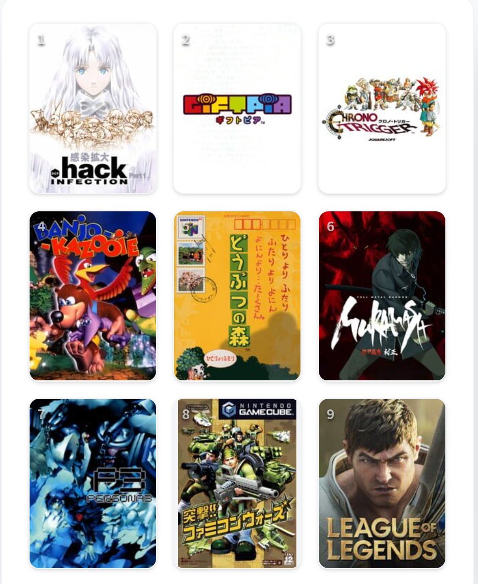 osuaroe's tweet photo. 私を構成する9つのゲーム
#My9Games #私を構成する9つのゲーム
https://t.co/3Em58euvwC https://t.co/PVcbv4TUjF