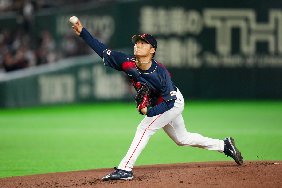 Yoshinobu Yamamoto allows 0 H and 0 R in his 2.2 IP appearance in Japan's WBC opener vs Chinese Taipei